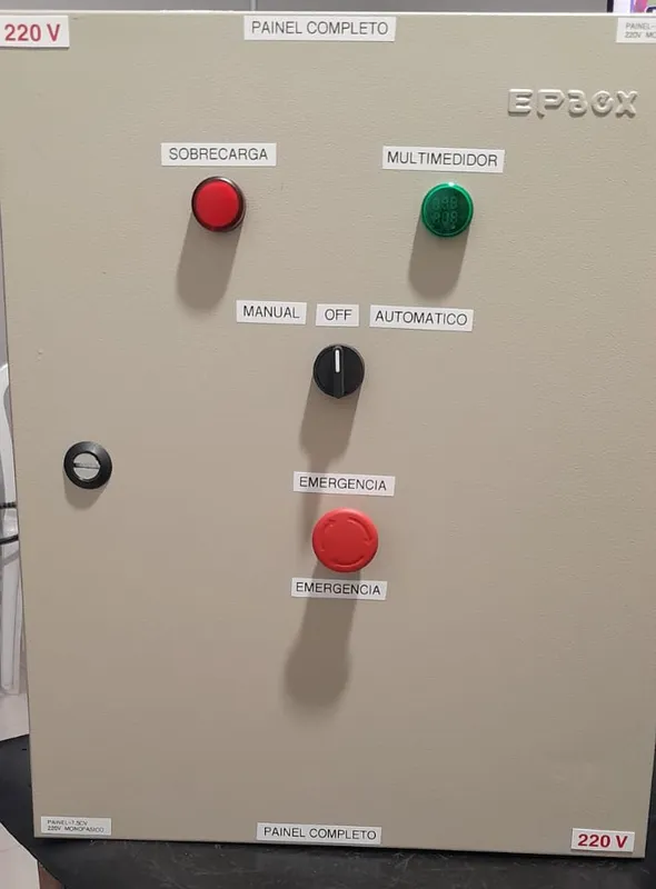 Painel 7,5CV 220V Monofásico Partida Direta Reforçada